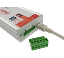 Připojený miniUSB kabel a odpojitelná svorkovnice (2)