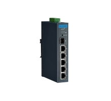 EKI-2706E-1GFPI-BE: Průmyslový switch 4x PoE port 10/100 Mb/s, 1× 1 Gb/s a 1x SFP, -40 až 75 °C