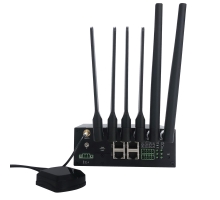 NavigateWorx NR600-P5G: Smart LTE 5G VPN router, 2× SIM, 4× ethernet, RS232 a RS485, 2× DI/DO, WiFi, průmyslový design (4)