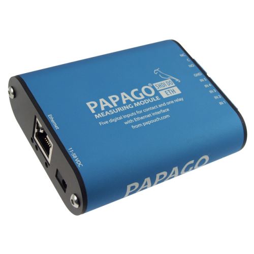 Papago 5HDI DO ETH má Ethernet (s PoE) a zároveň možnost externího napájení