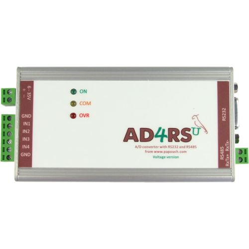 AD4RS - měřicí převodník s RS232 a RS485