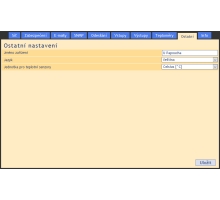 Ukázka z webové konfigurace - další nastavení (15)