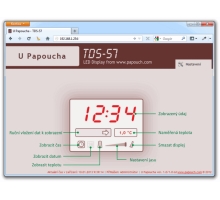 Webové rozhraní pro ruční ovládání zobrazení (6)