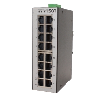 IS-DG216: Průmyslový switch, 16× 1 Gb/s port, IS-DG208: Průmyslový switch, 6× 1 Gb/s, 2× SFP, -40 až 75 °C