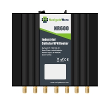 NavigateWorx NR600-P5G: Smart LTE 5G VPN router, 2× SIM, 4× ethernet, RS232 a RS485, 2× DI/DO, WiFi, průmyslový design (3)
