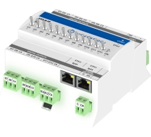 I/O modul, 12× DO, Modbus RTU/ASCII nebo BACnet MS/TP, RS485