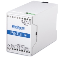 PadIn4: 4 digitální stavové vstupy na M-Bus