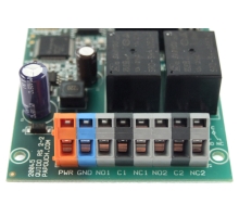 Napájení a přepínací kontakt dvou relé (1)